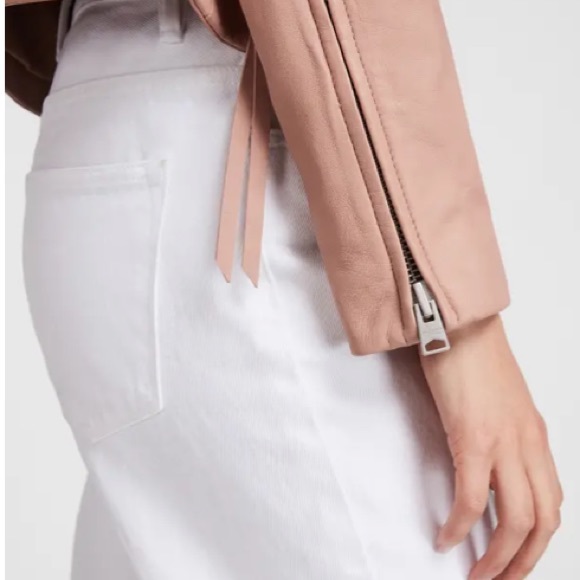 $-drop need to sale I’ve grown!! AllSaints leather Dalby jacket euc size 2 - Picture 6 of 7